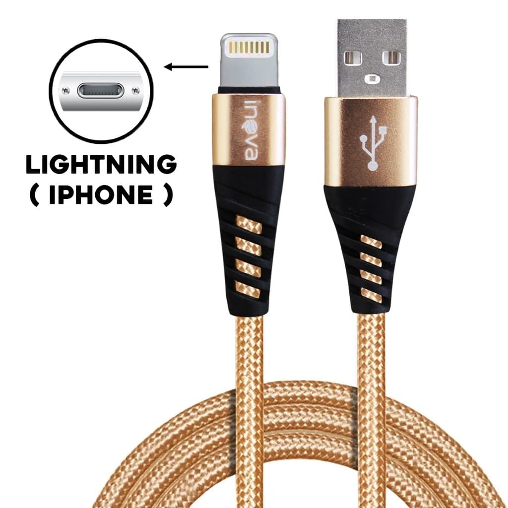 Cabo Compativel para iPhone Carregador 2 Metros Dados Carregamento Rápido Lightning Apple IOS