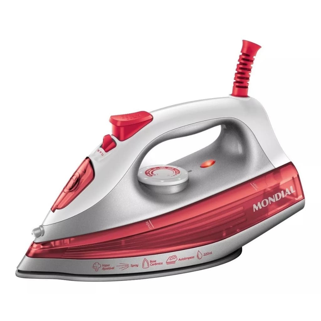 Ferro a Vapor Mondial FVN-01-O 1200W Base Cerâmica Diamante 220V