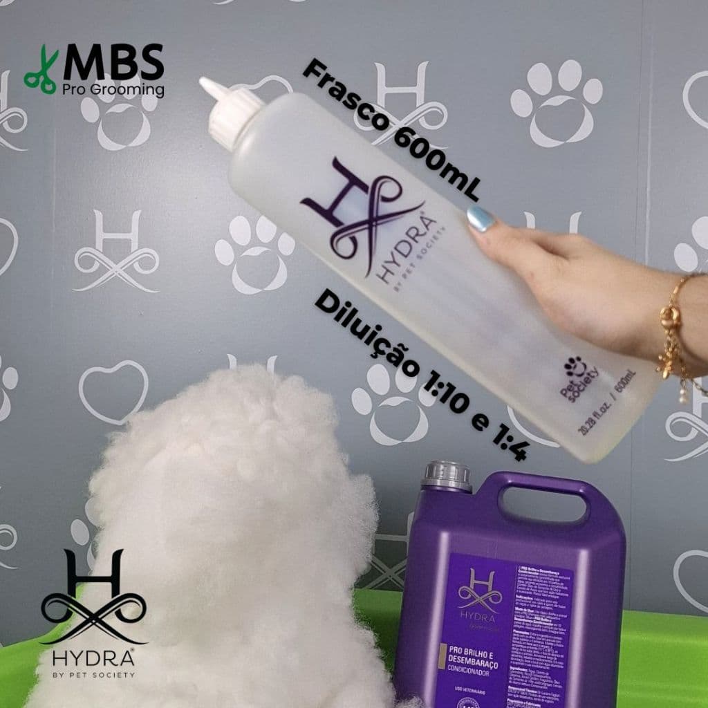 Frasco Diluidor Almotolia Para Shampoo Cães e Gatos Pet Hydra Groomers 600mL