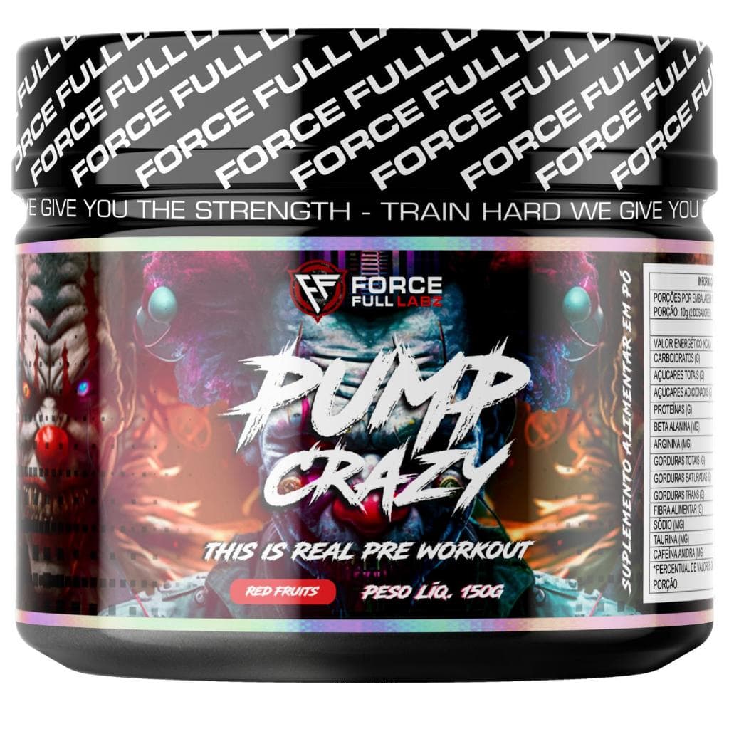 Pré Treino Extra Forte Pump Crazy Pre Workout Importado 150g - Force Full Labz