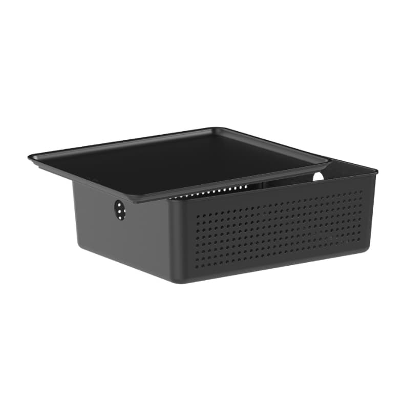 Cesto Organizador 5,4 Litros C/Tampa 27 x 22 Caixa Organizadora Lavanderia Banheiro Armário Ou Flow