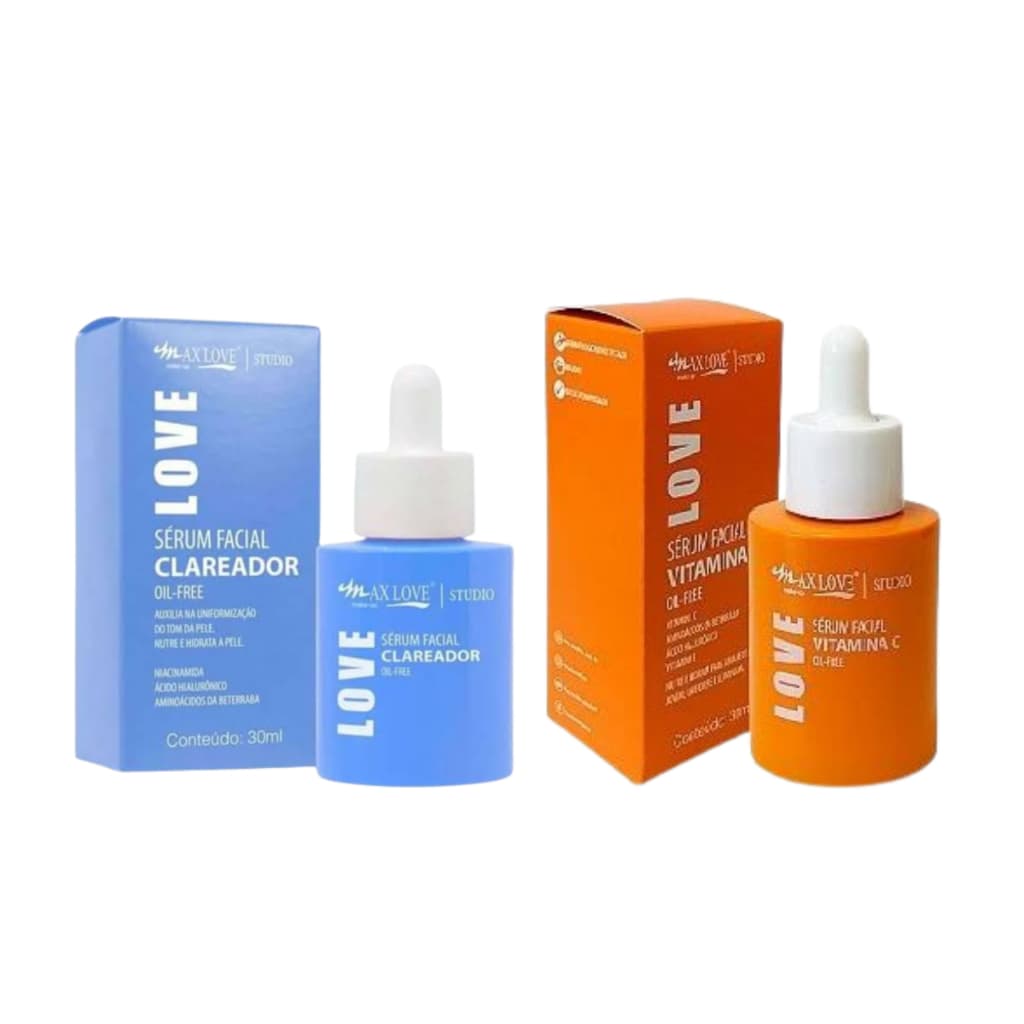 Kit 2 sérum vitamina C+ 2 Sérum Clareador Max love
