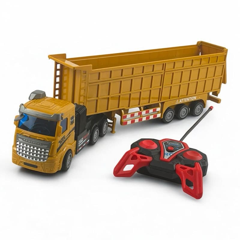 Carreta Amarela de Controle Remoto -  Carrinho controle remoto e Diversão em Cada Aventura!