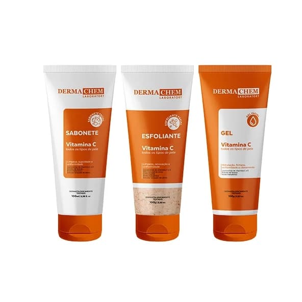Kit 3 Vitamina C Anti-Idade e Clareador Dermachem