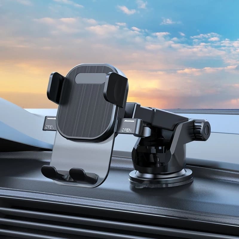 Suporte Celular Carro Veicular Trava Automática Anti Queda 360º Universal ajustável