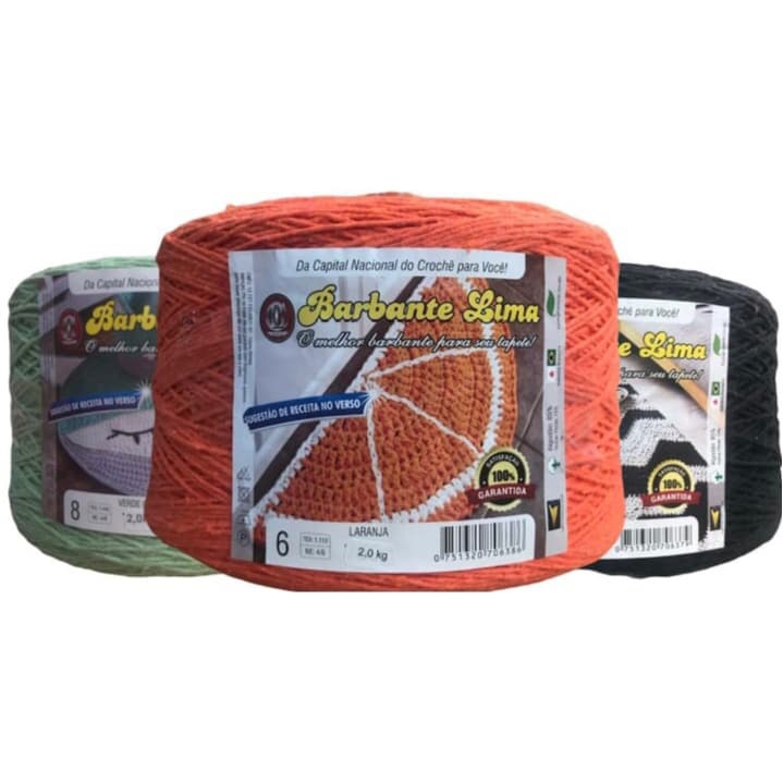 Barbante Lima 2kg N6 N8 Especial Para Croche..