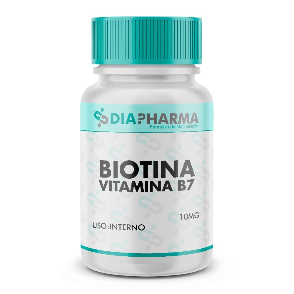 Biotina 10mg (Vitamina B7) - Suplemento Capilar