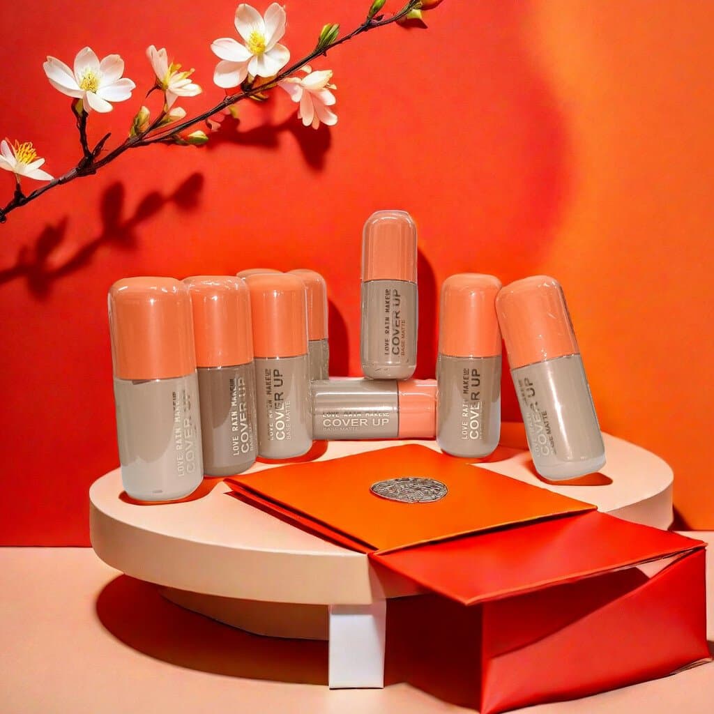 LOVE RAIN COVER UP BASE MATTE Light Weignt crease Free COVER UP 100% ORIGINAL BASE Liquida Favourite Hot
