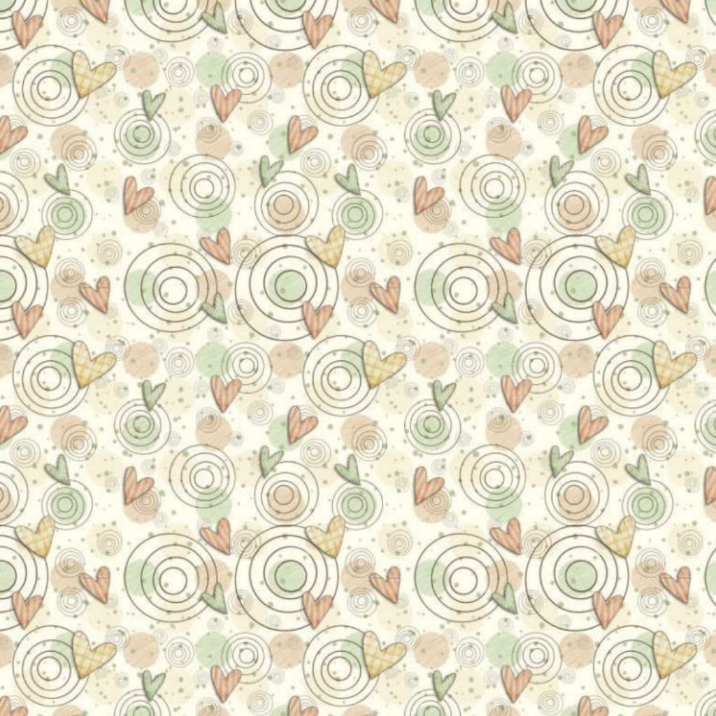 Tecido Patchwork Digital Mini Corações Páscoa PAC007