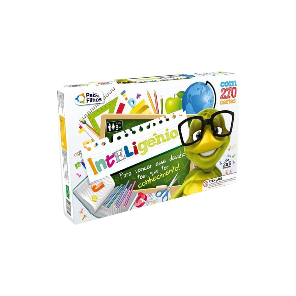 Jogo de Tabuleiro Educativo Inteligenio com 270 Cartas Pais e Filhos Familia Crianças Adultos