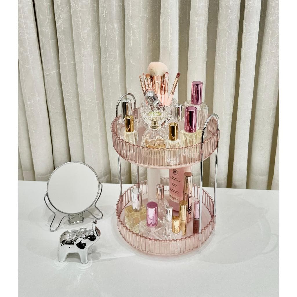 Bandeja Dupla Decorativa Lavabo Perfumes Maquiagem Cozinha Multiuso Cosmetico