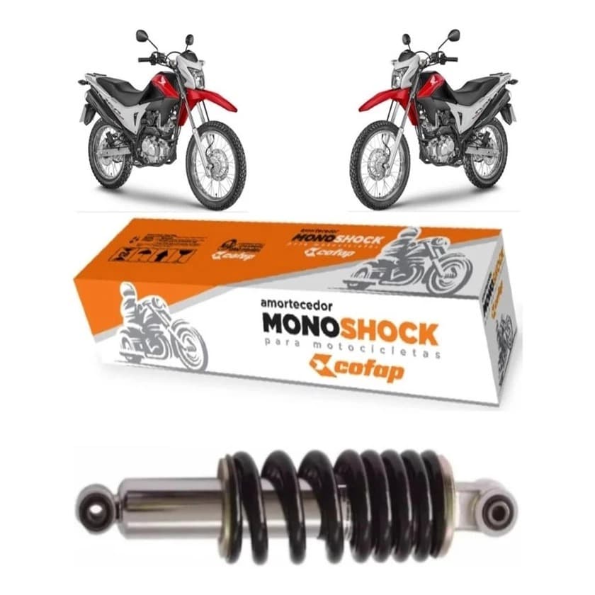Amortecedor Cofap Traseiro Original Bros 125 150 160 XRE 190 Monoshock Reforçado Moto