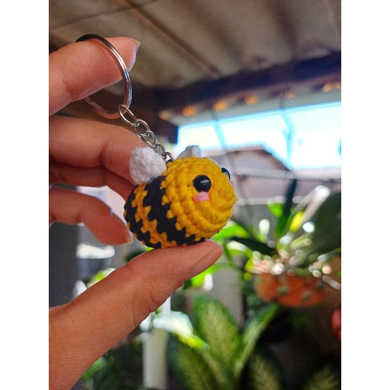 Kit chaveiro mini abelhas em amigurumi crochê