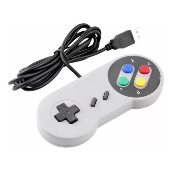 Controle Joystick Usb Com Fio Super Snes Games Para Video Game  Knup - KP-3124