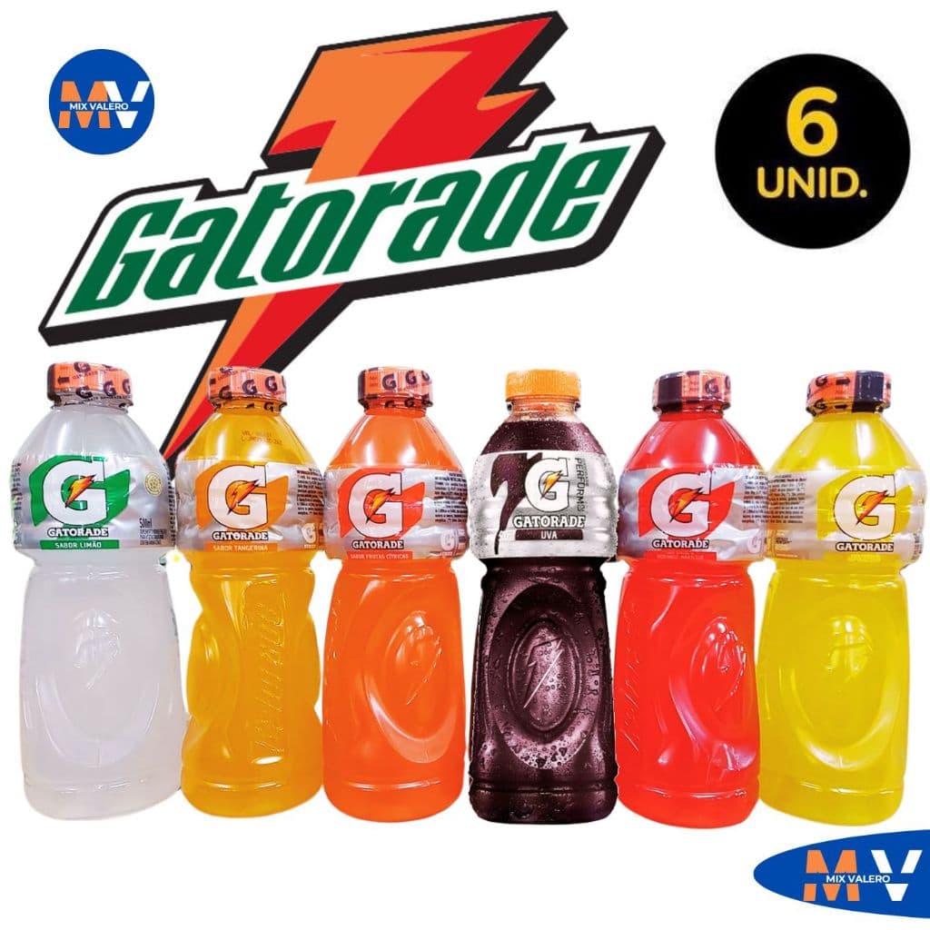 Gatorade Isotônico Energético 500ml Vários Sabores - Fardo 6un Hidratação, Energia e Disposição