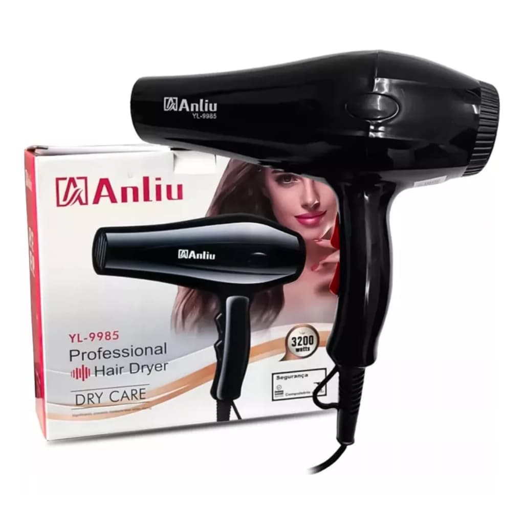 Secador De Cabelo Profissional Anliu Yl9985 127v