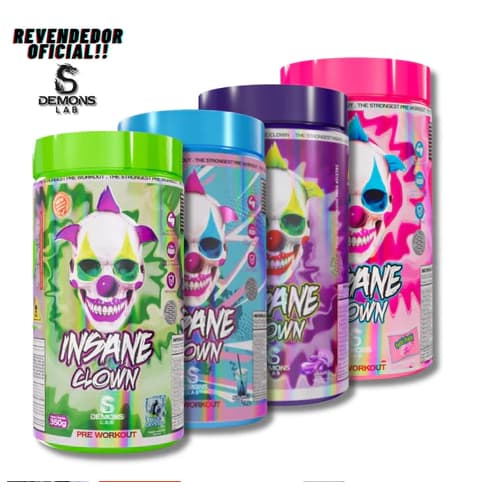 Insane Clown Pre Workout 350g Pré Treino - Demons Lab Com Sabores Novos Exclusivos