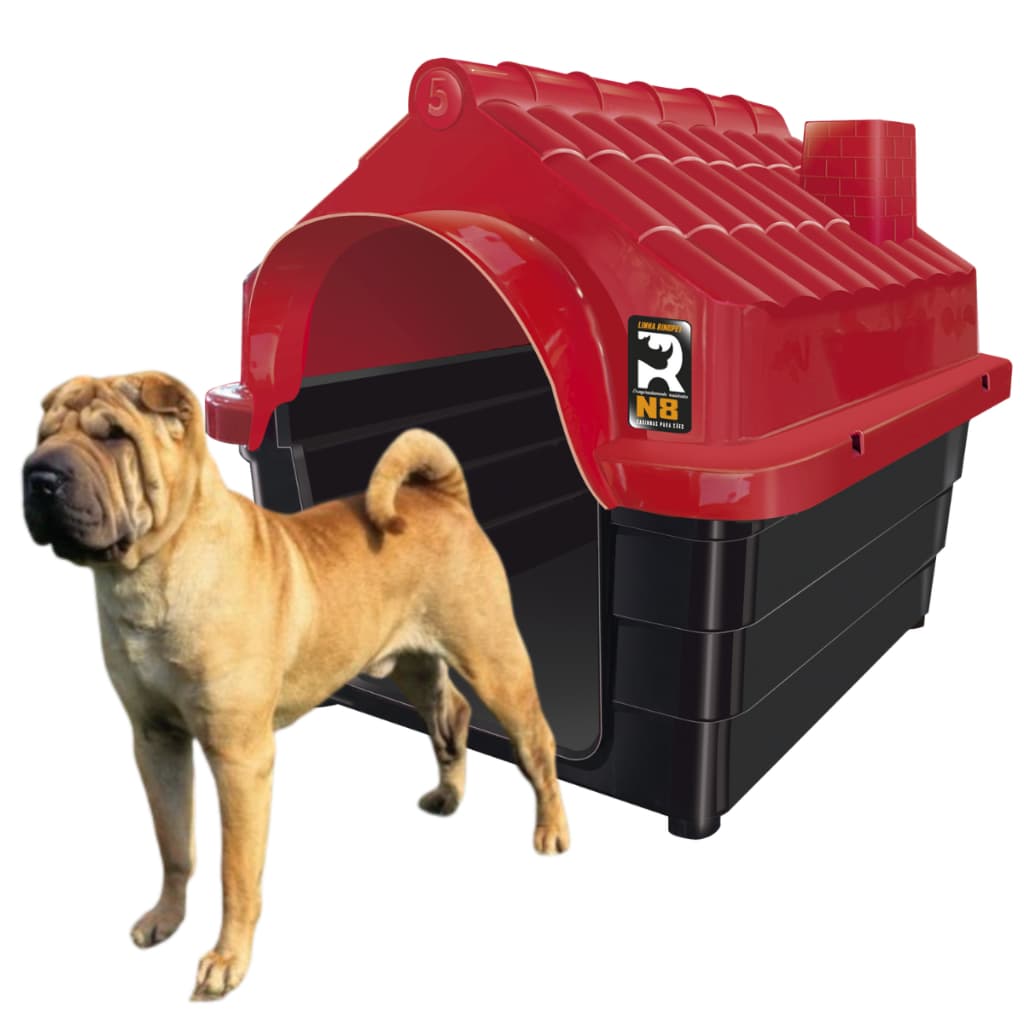 CASA CASINHA MEC PET Nº8 MANSÃO MAGNIFICA PARA CACHORROS DE PORTE GRANDE PLÁSTICO DESMONTÁVEL