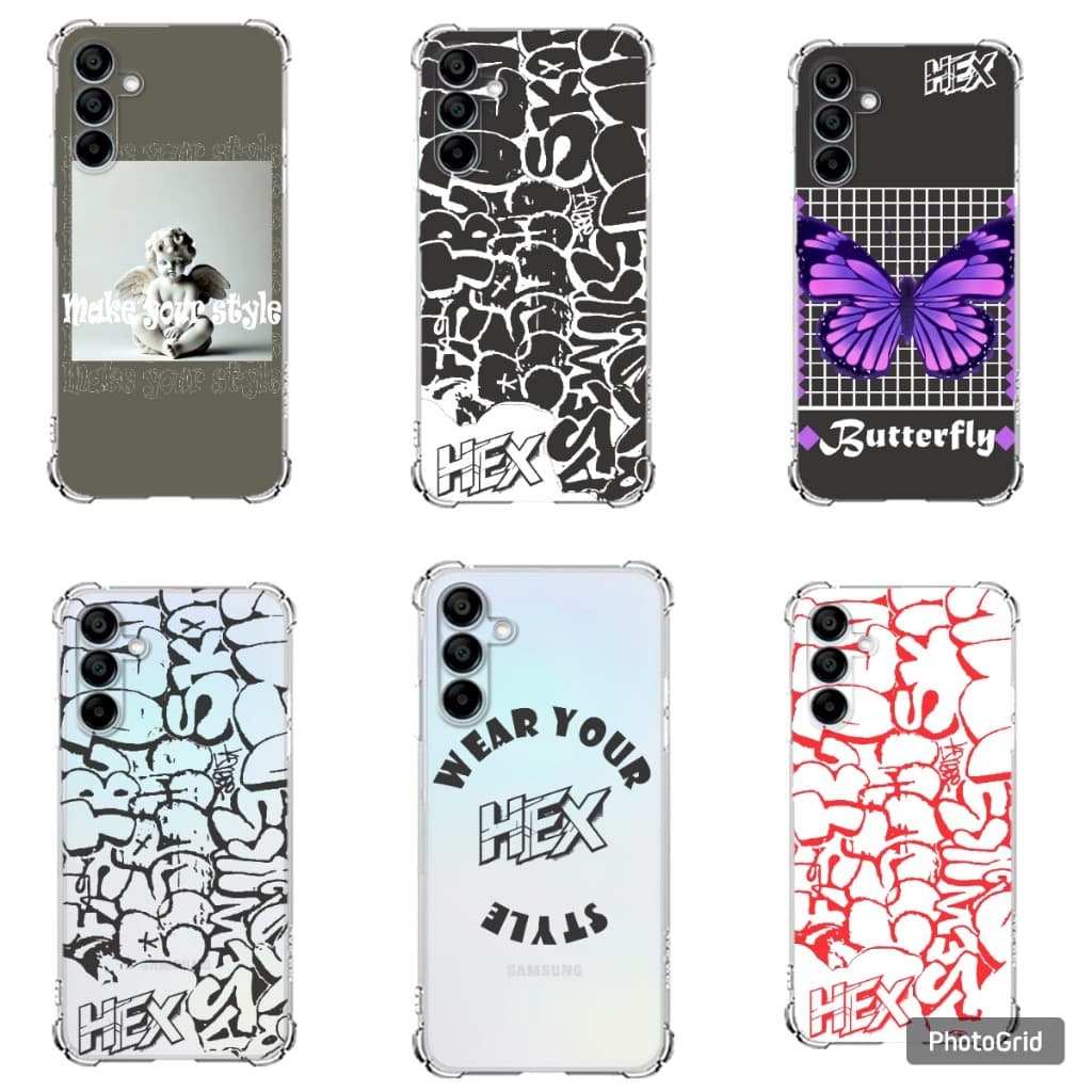CAPA CAPINHA SAMSUNG A06 e A16 TPU DESENHOS VARIADOS CAPINHA CASE STREET WEAR HEX