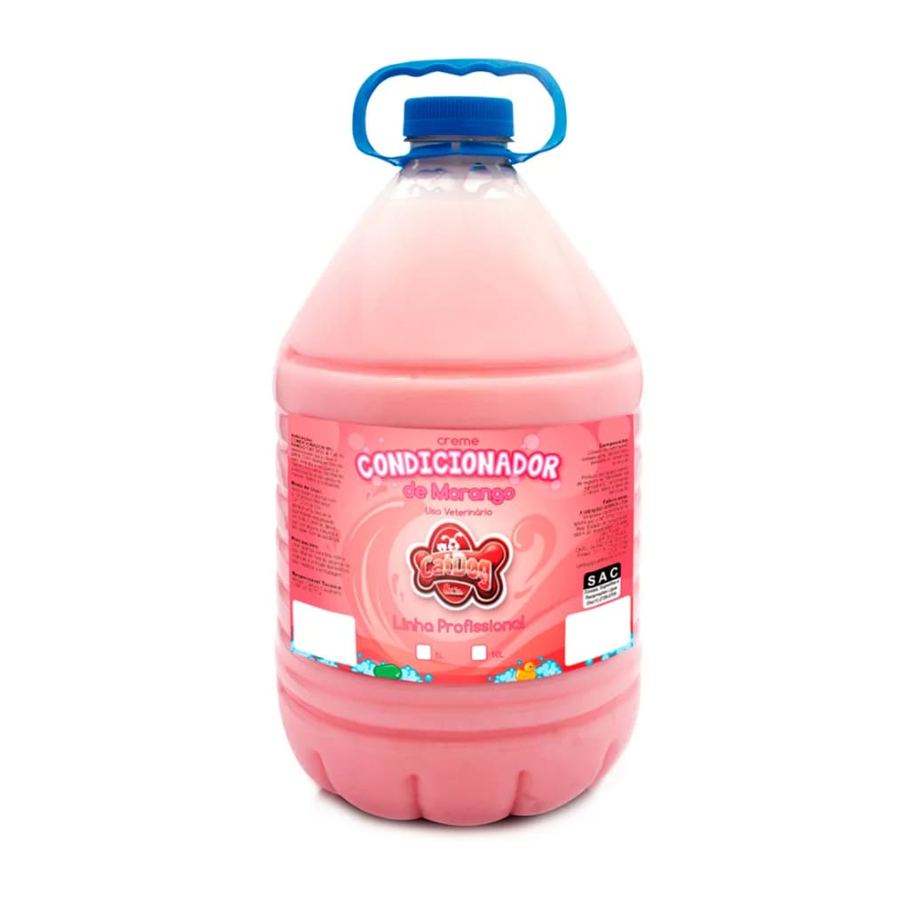 Condicionador Para Cachorro Cães Cat Dog 5 Litros - Pet Shop - Banho e Tosa Shampoo para Cachorro