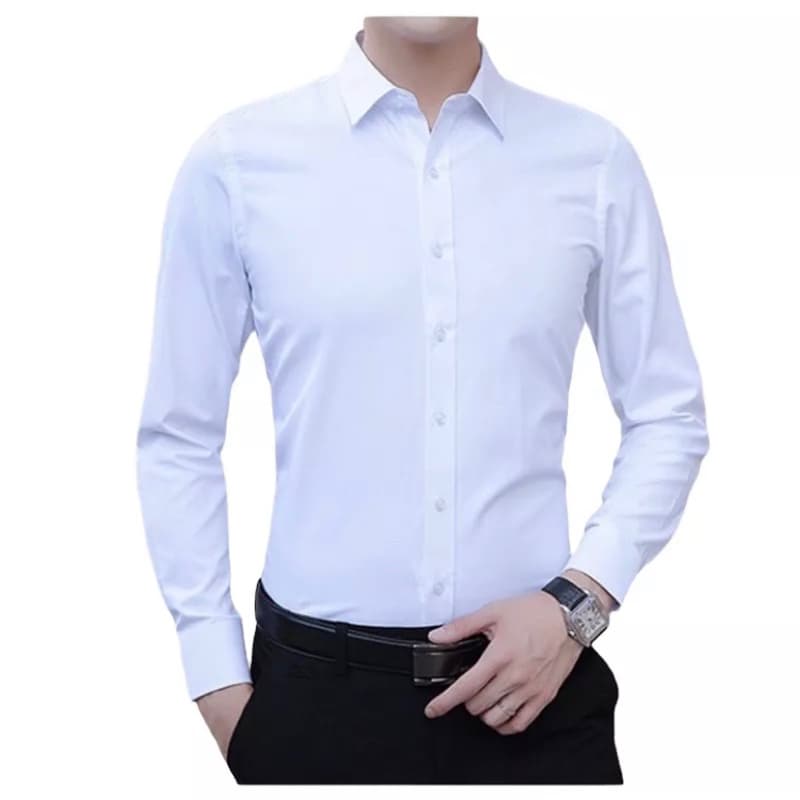 Camisa Social Masculina Manga longa Slim Top Linha