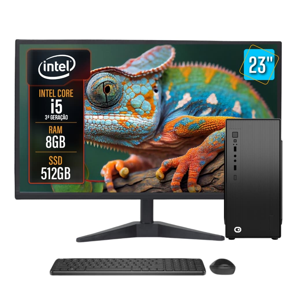 Computador Completo 2eletro Speed Intel Core I5, 8gb Ram, Ssd 512gb, Bivolt, M23" - Cd2e-0129sp