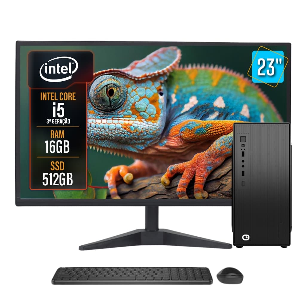 Computador Completo 2Eletro Speed Intel Core i5, 16GB RAM, SSD 512GB, Bivolt, M23" - CD2E-0132SP
