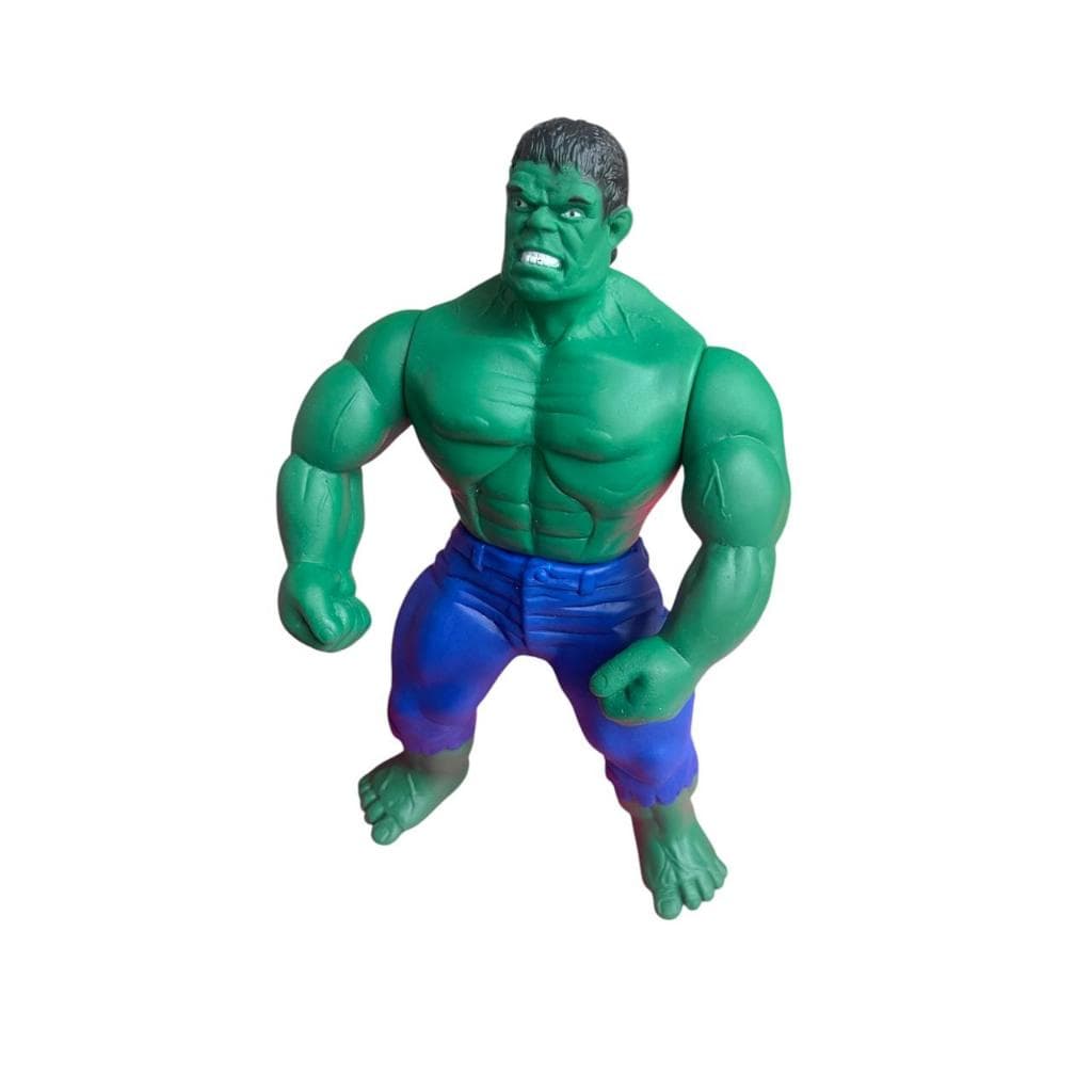 Boneco Hulk Avengers 26cm Articulado artesanal Slouche PVC líquido artista Gerson artesão