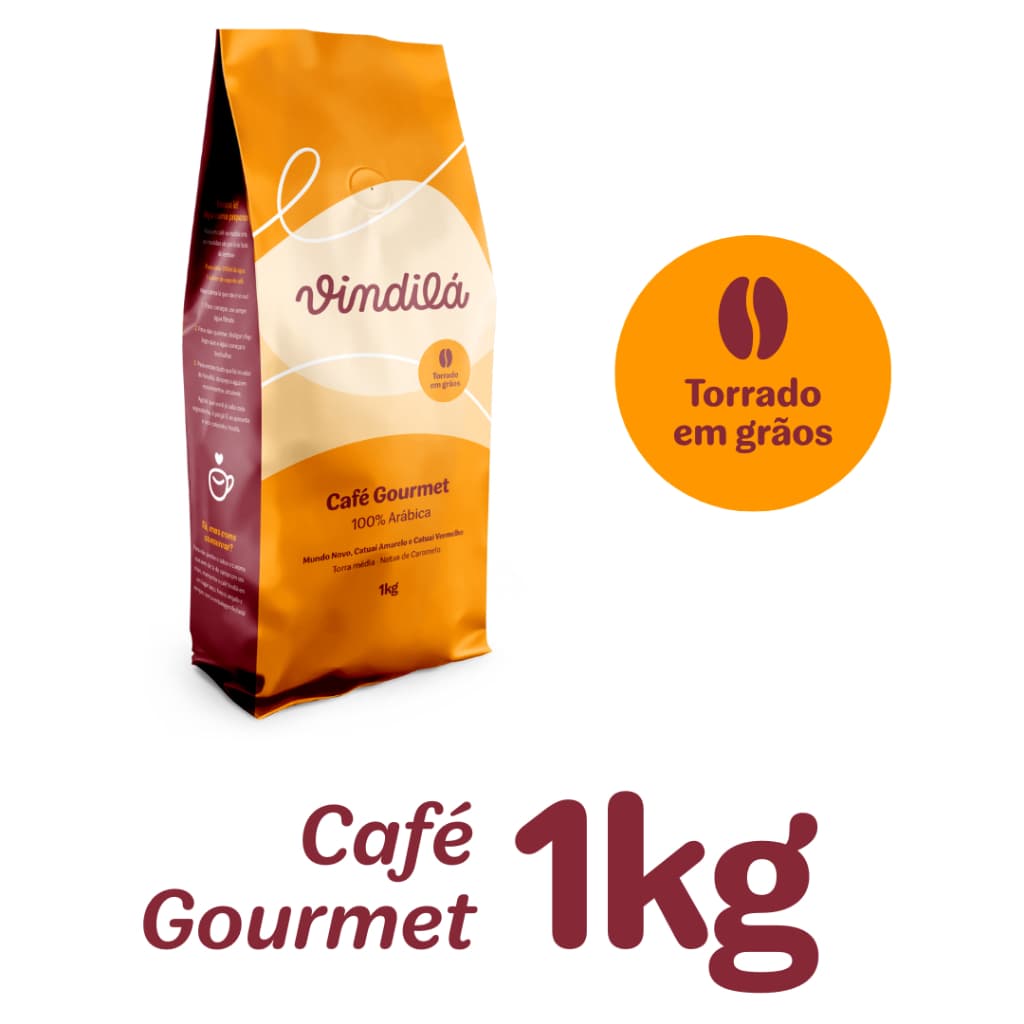 Vindilá Café Gourmet 1kg em Grãos