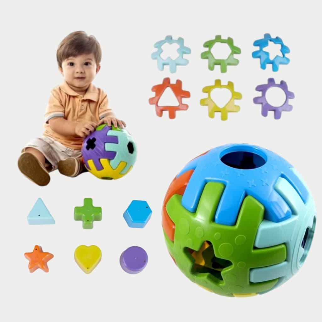 Brinquedo Educativo Interativo Bola Educativa G Encaixar Didatico Infantil Baby Educativo Blocos de Montar