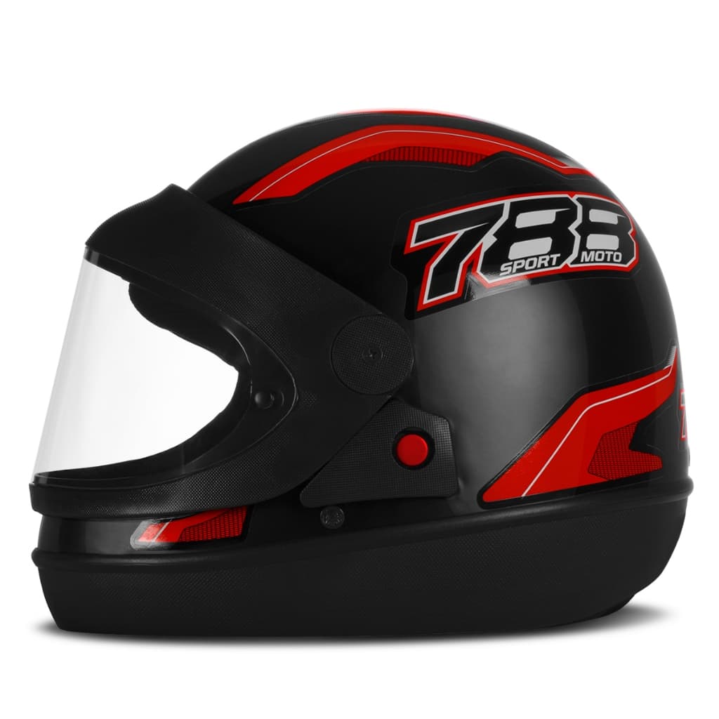 Capacete Fechado Feminino Masculino Pro Tork New Sport Moto 788 Com Fecho Micrométrico
