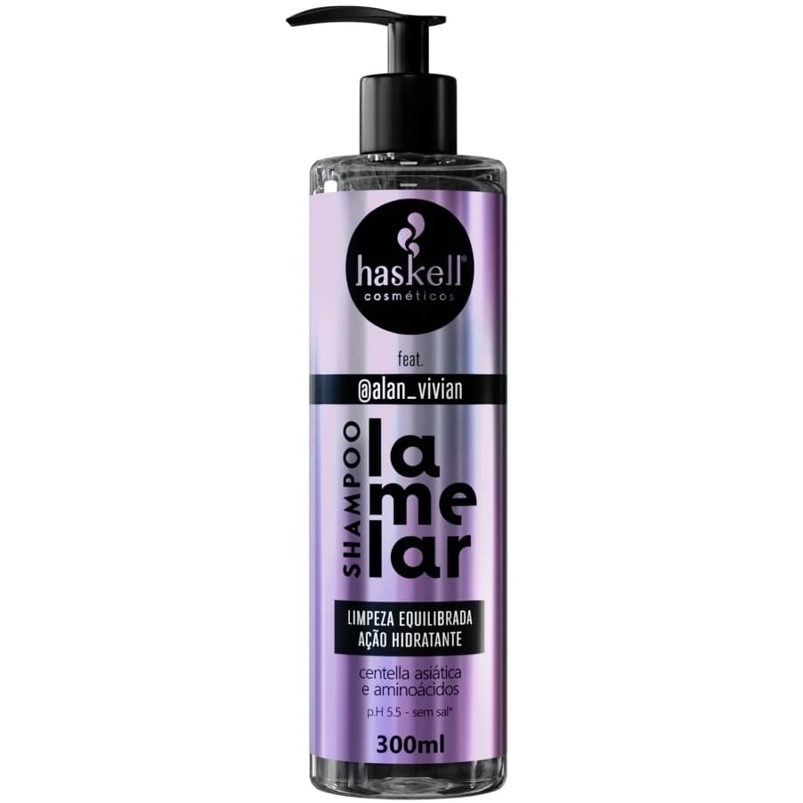 Shampoo Haskell Lamelar Limpeza Equilibrada e Ação Hidratante 300ml