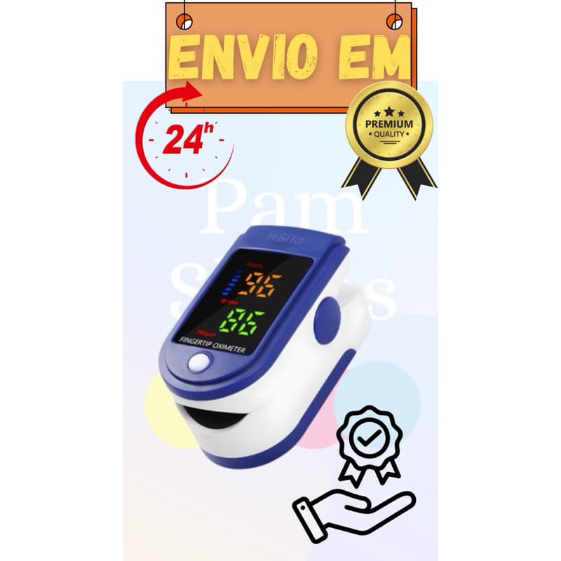 Oximetro De Dedo Digital Medidor De Batimentos Portátil