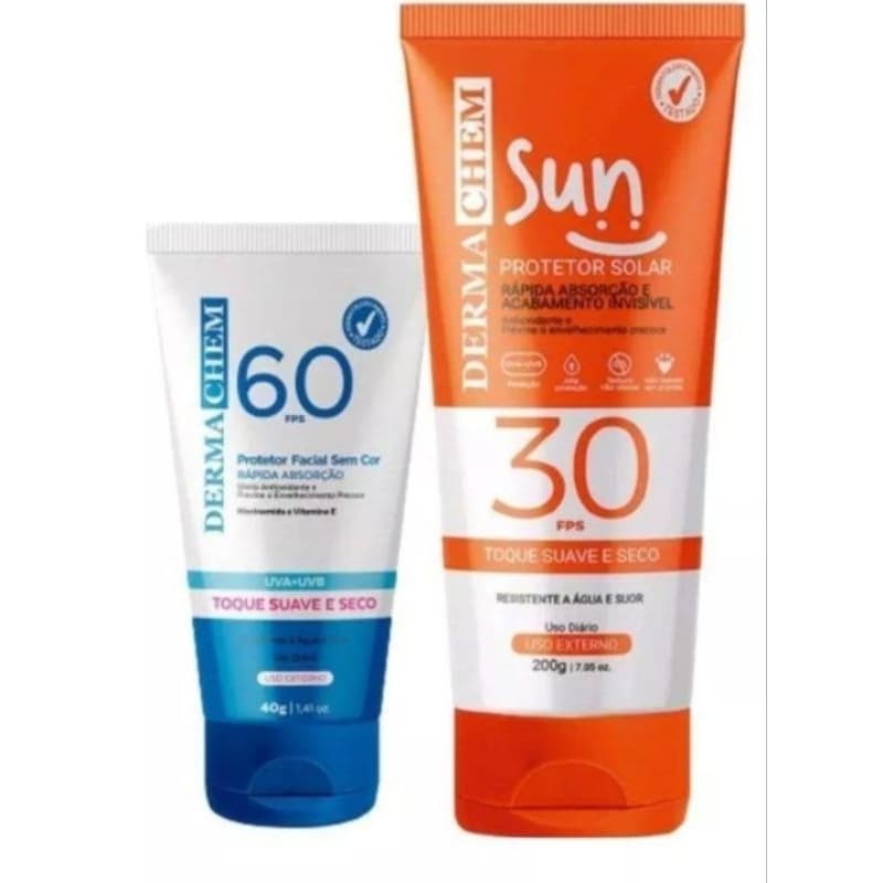 Kit Protetor Solar Fps 30 + Protetor Solar Facial Fps60