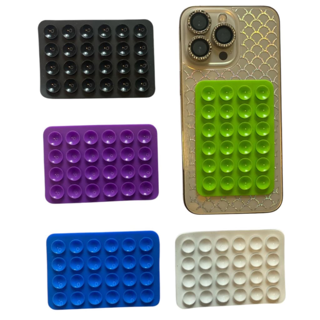 Suporte Prático Capinha de Silicone com Ventosa para Espelhos e Superfícies