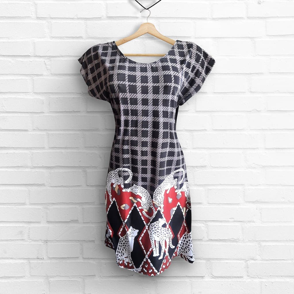1 VESTIDO LIGANETE - R1001-Barato - Revenda - Estampas Variadas-vestido confortável