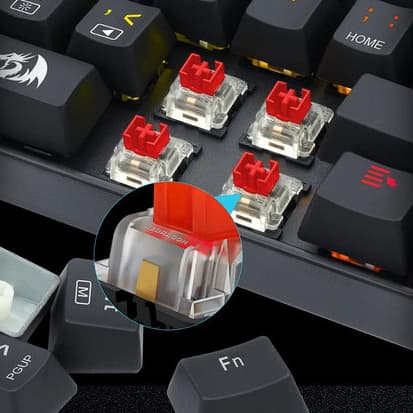 Kit 20 Switch red vermelho Redragon Outemu Para Teclado Mecânico Com Nf