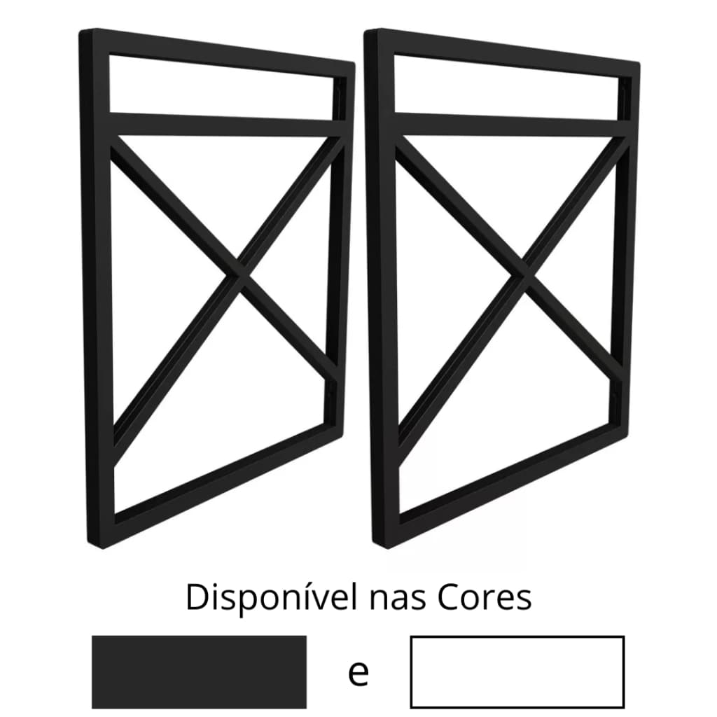 Kit de Suporte para Prateleira de Parede - Suporta 15kg cada suporte, Diponibilidade PRETO e BRANCO