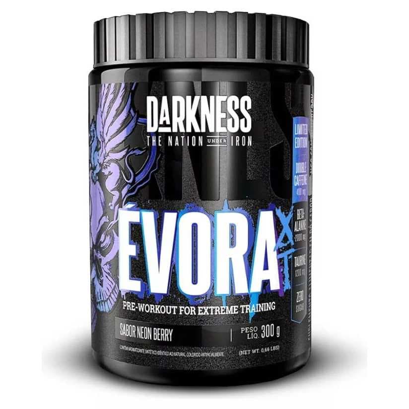 Pré Treino Évora XT 400mg Cafeína - 300g - Darkness