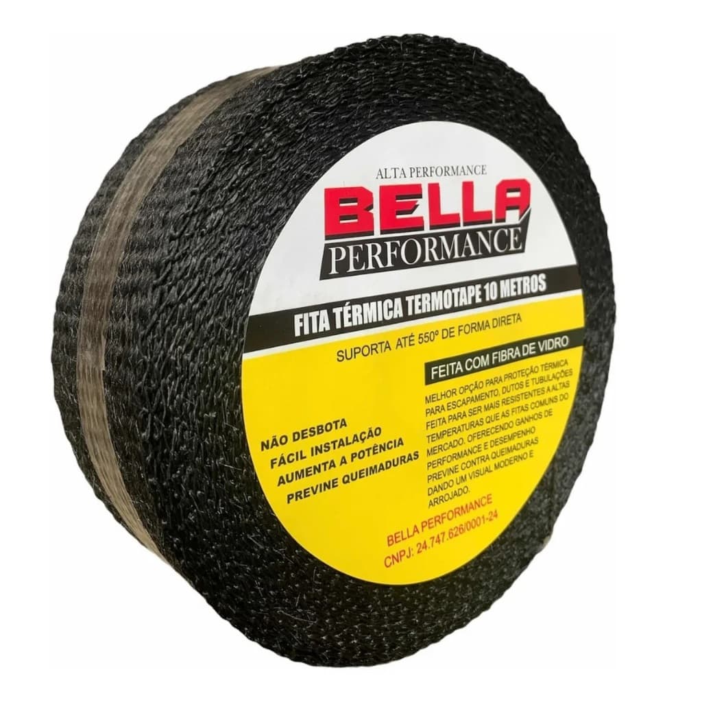 Fita Manta Termica Termotape Para Escapamento Coletor Ar condicionado Carro e Moto Varios Tamanhos