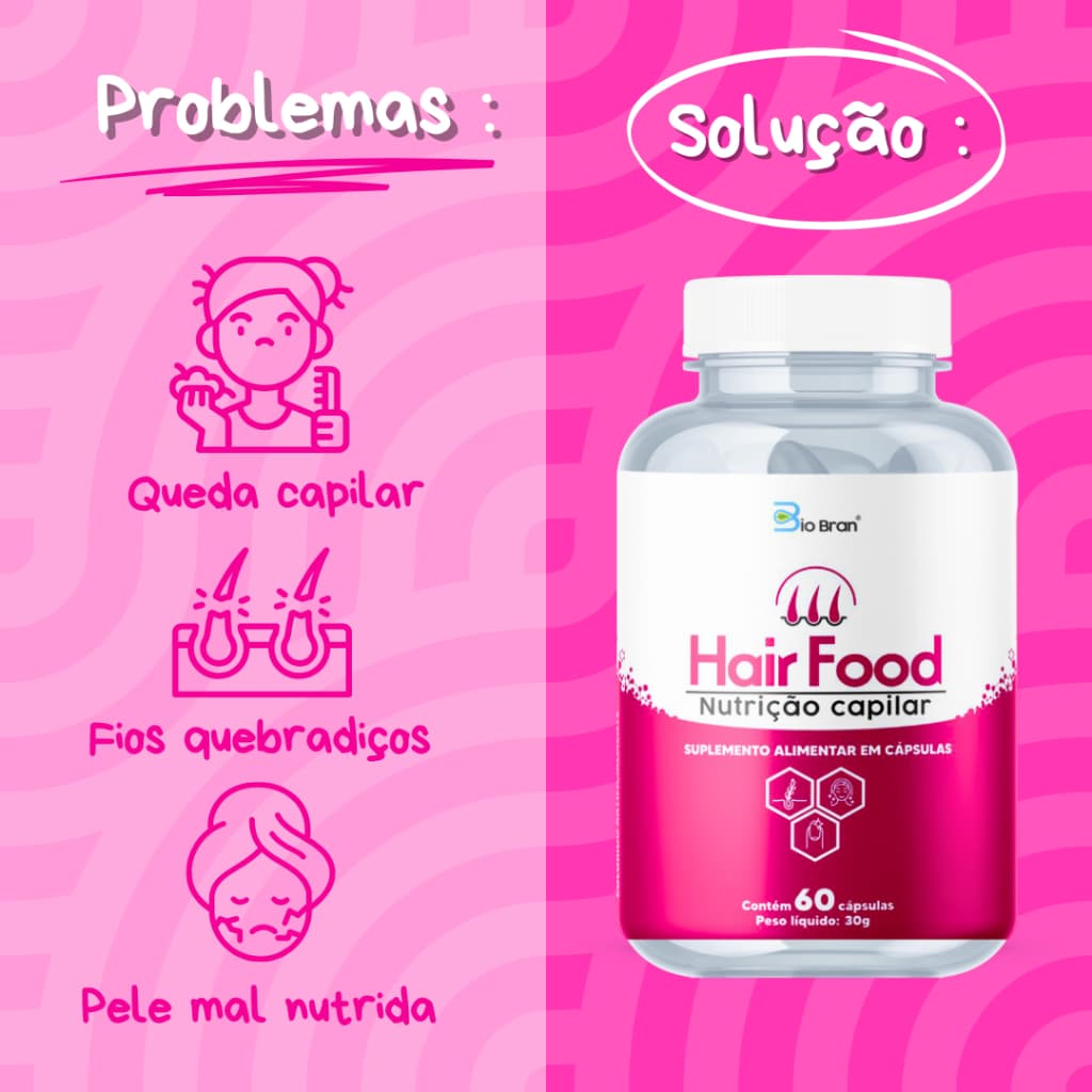 Vitamina para Cabelos, Pele e Unhas com Vitaminas, Minerais, Aminoácidos com MSM (60 cápsulas)