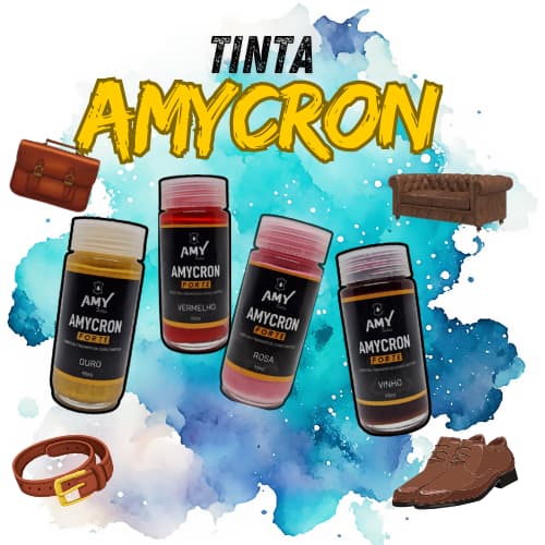 tinta Amycron 90ml Para Couro Sapato,bota,bolsa,jaqueta Cobertura E Tingimento diversas cores