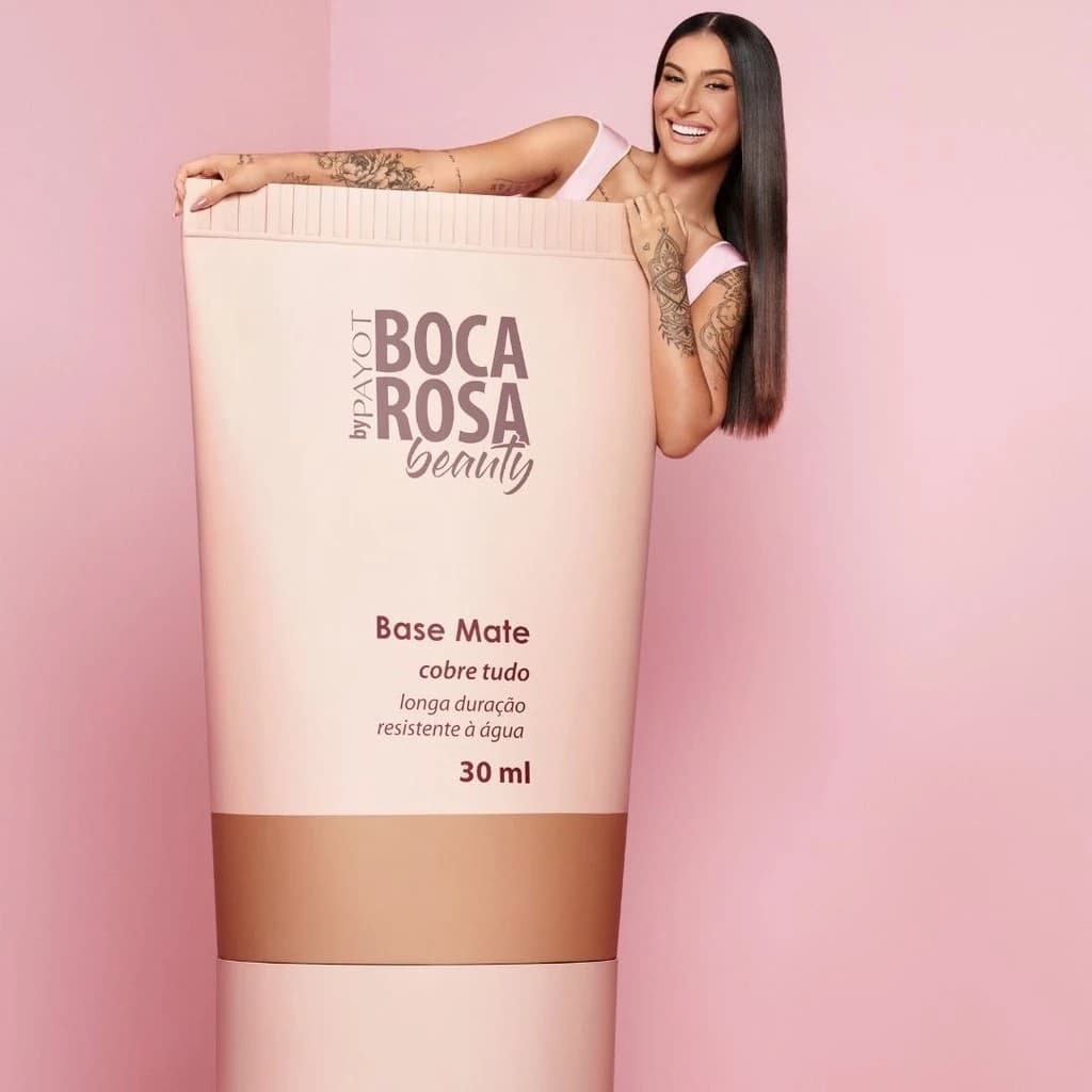 refil Base Mate Boca Rosa Beauty By Payot beauty resistente a agua 30ml base liquida