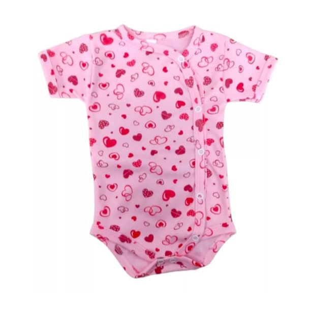 Kit 5 Peças - Body Kimono Estampado P/ Bebê Algodão Atacado Enxoval Roupa De Bebe Menina Menino