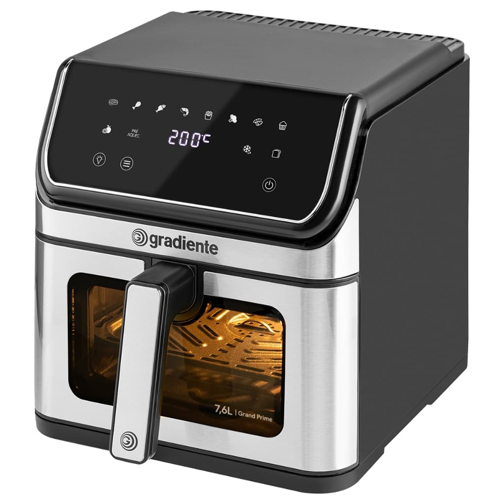 Fritadeira Air Fryer Gradiente Oven Digital Sem Óleo Cor Preto