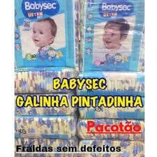 Baby Sec   (  PACOTÃO  ) P 100  - M 90  - G 80 - EG  70 -  XXG  56  Unidades  Pacotão  1º Linha  .