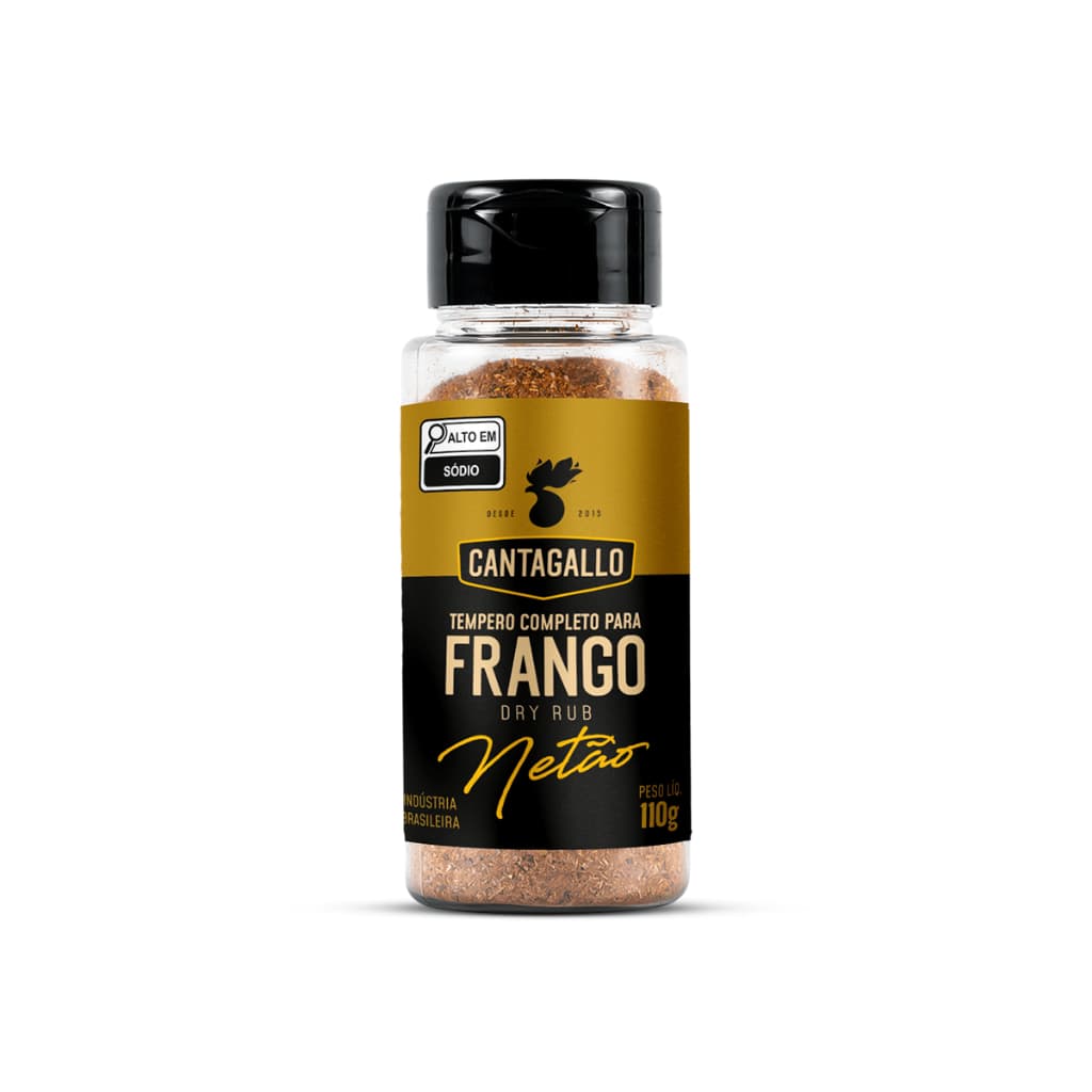 Tempero Dry Rub Frango Netão CantaGallo 110g - Especial Grelhados Assados Sem Glúten