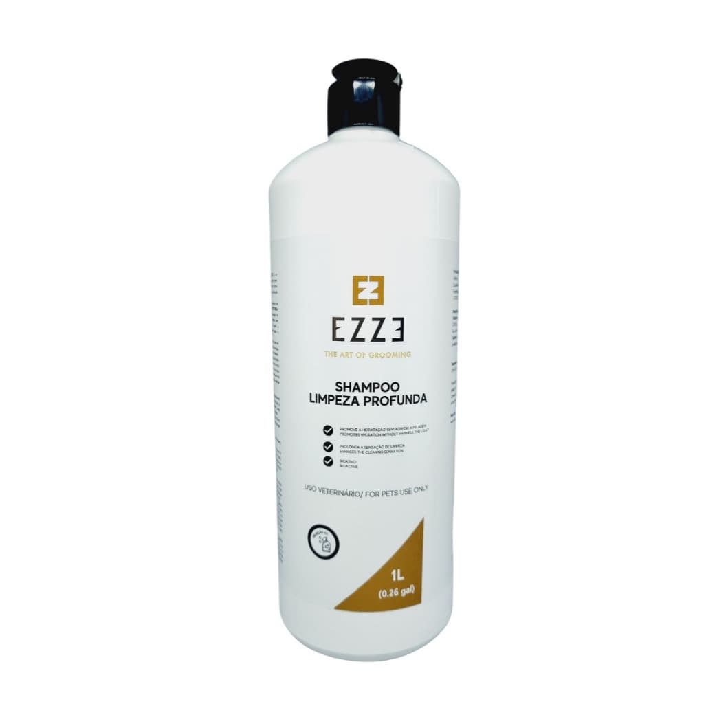 Shampoo Pet Limpeza Profunda  EZZE 1 Litro - Dilui 1:4 (para cães e gatos)
