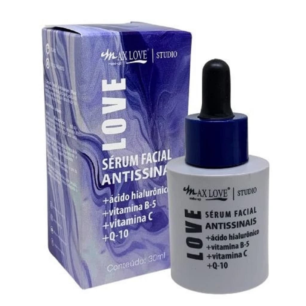 Sérum Facial Antissinais Vitamina C + Q10 Maxlove 30ml