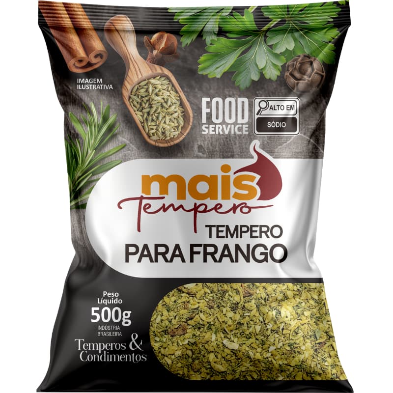 Tempero Para Frango 500g 1kg ou 2kg Essenciais para Culinária Temperos e Condimentos
